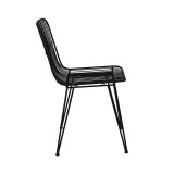 DINING CHAIR BLACK METAL WAND    - CHAIRS, STOOLS